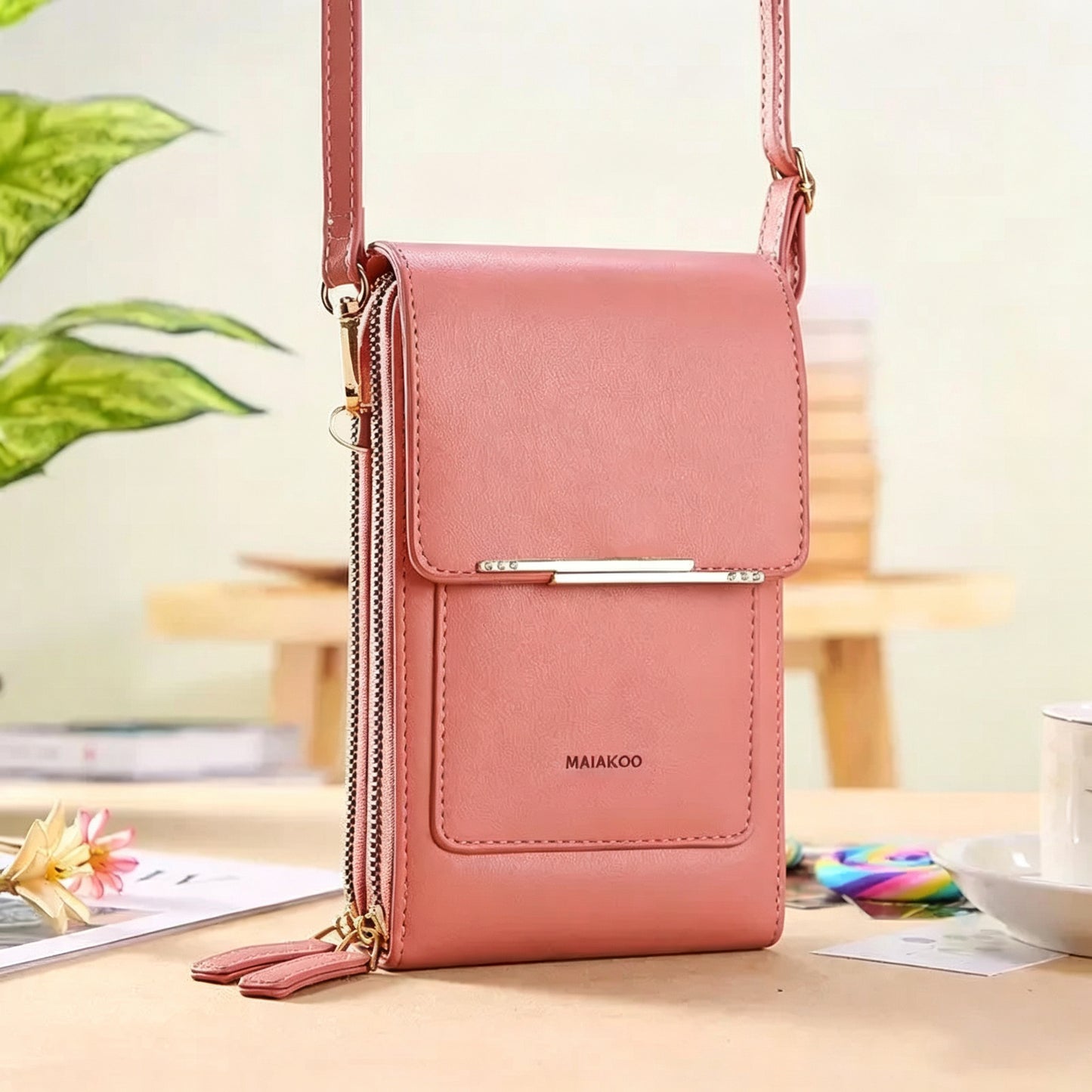 🔥Final 3 Hours: 60% OFF 2026 Trendy Minimalist Elegant Women's Touchscreen Crossbody Phone Wallet