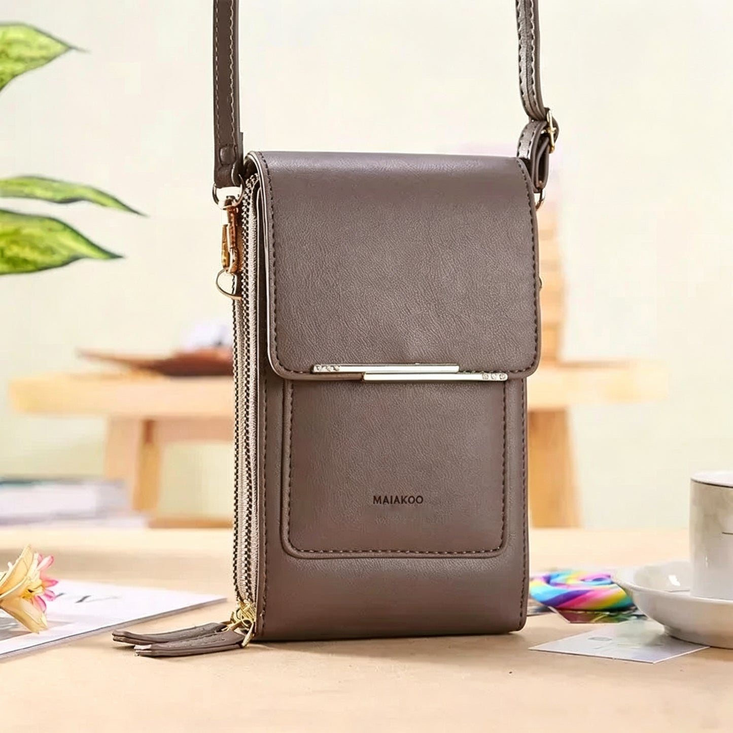 🔥Final 3 Hours: 60% OFF 2026 Trendy Minimalist Elegant Women's Touchscreen Crossbody Phone Wallet