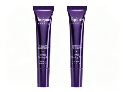 TopSpire 60 Second Effects Tinted Firming Gel - Under Eye Cream For Puffiness And Bags Under Eyes