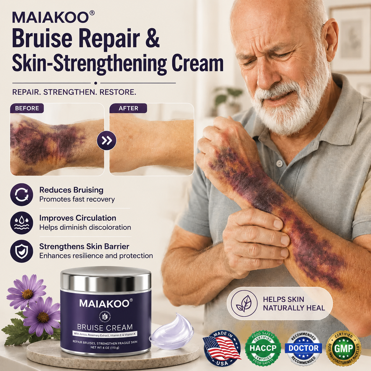 💥100K+ SOLD💕- MAIAKOO® Bruise Repair & Skin-Strengthening Cream