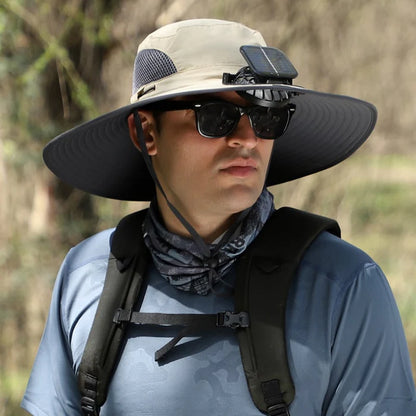 🔥Unisex Solar Fan Sun Hat –Maiakoo® | UPF 50+ | Dual Power | Ultralight 🧢