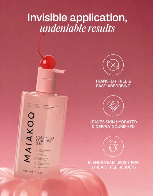 MAIAKOO Clear Self Tanning Gel + Free Mitt Bundle