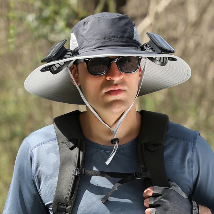🔥Unisex Solar Fan Sun Hat –Maiakoo® | UPF 50+ | Dual Power | Ultralight 🧢