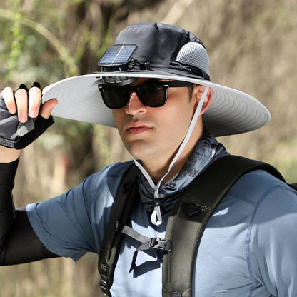 🔥Unisex Solar Fan Sun Hat –Maiakoo® | UPF 50+ | Dual Power | Ultralight 🧢