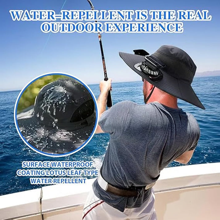🔥Unisex Solar Fan Sun Hat –Maiakoo® | UPF 50+ | Dual Power | Ultralight 🧢