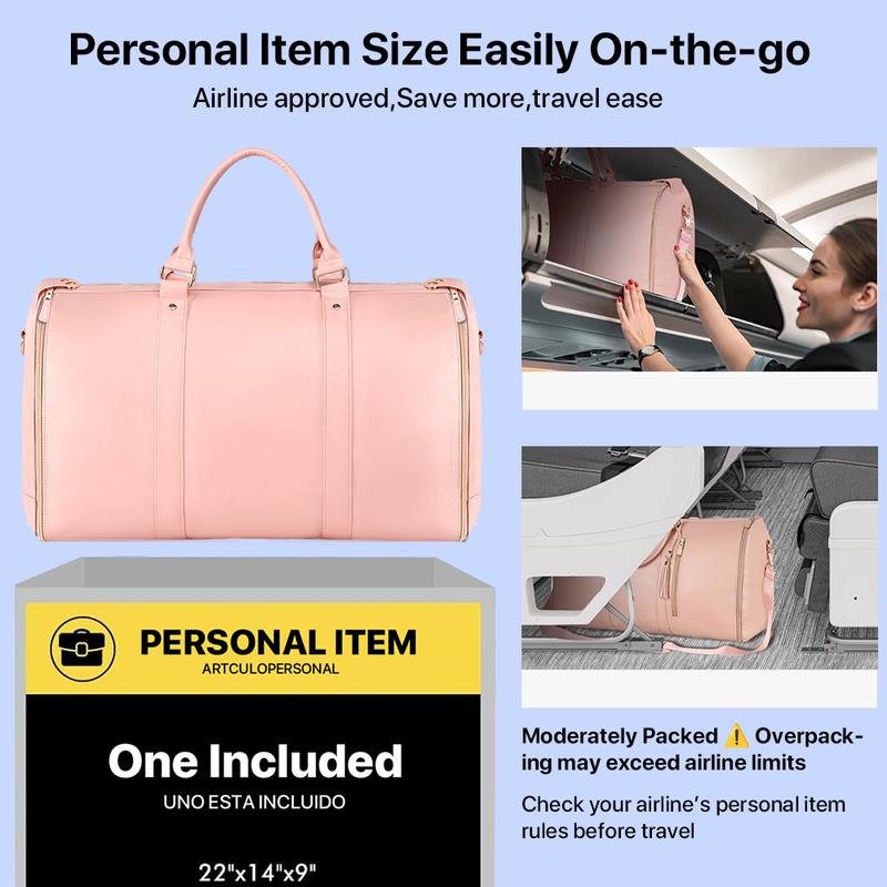 TopSpire Travel Duffle Bag with Garment & Shoe Compartment, Waterproof & Breathable, 57L Capacity