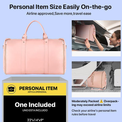 TopSpire Travel Duffle Bag with Garment & Shoe Compartment, Waterproof & Breathable, 57L Capacity
