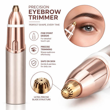 TopSpire 2 in 1 Facial & Eyebrow Hair Trimmer - Pain-Free Hair Removal In Seconds