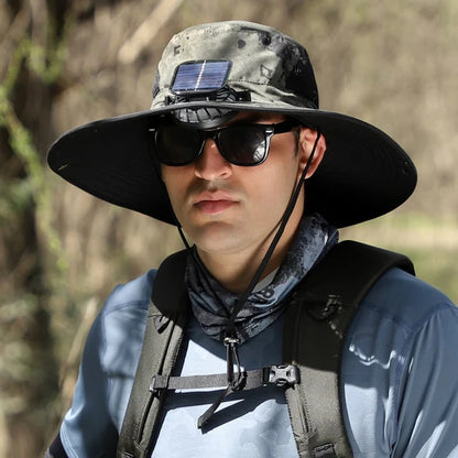 🔥Unisex Solar Fan Sun Hat –Maiakoo® | UPF 50+ | Dual Power | Ultralight 🧢
