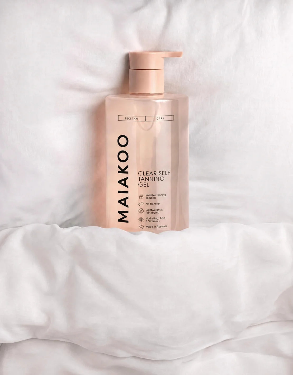 MAIAKOO Clear Self Tanning Gel + Free Mitt Bundle