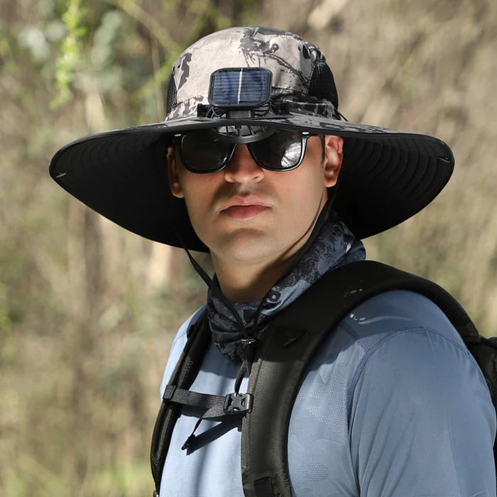 🔥Unisex Solar Fan Sun Hat –Maiakoo® | UPF 50+ | Dual Power | Ultralight 🧢