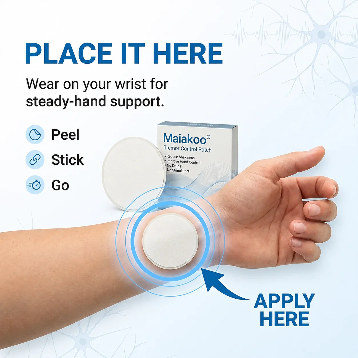 Maiakoo® Tremor Control Patch