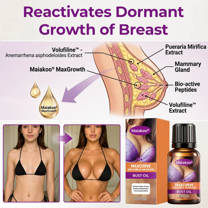 Maiakoo® MaxCurve Sculpting & Volumizing Bust Oil