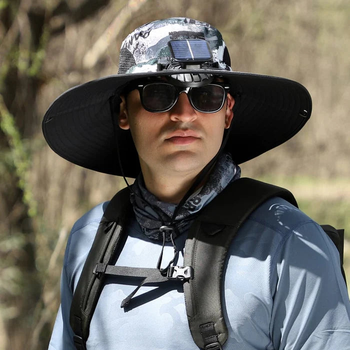 🔥Unisex Solar Fan Sun Hat –Maiakoo® | UPF 50+ | Dual Power | Ultralight 🧢