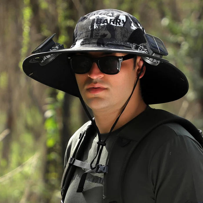 🔥Unisex Solar Fan Sun Hat –Maiakoo® | UPF 50+ | Dual Power | Ultralight 🧢