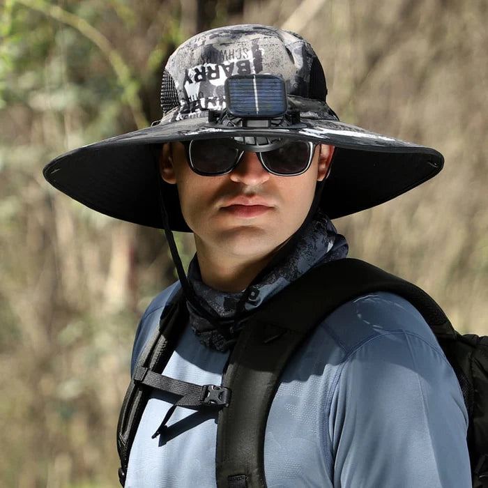 🔥Unisex Solar Fan Sun Hat –Maiakoo® | UPF 50+ | Dual Power | Ultralight 🧢