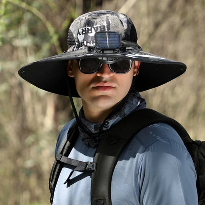 🔥Unisex Solar Fan Sun Hat –Maiakoo® | UPF 50+ | Dual Power | Ultralight 🧢