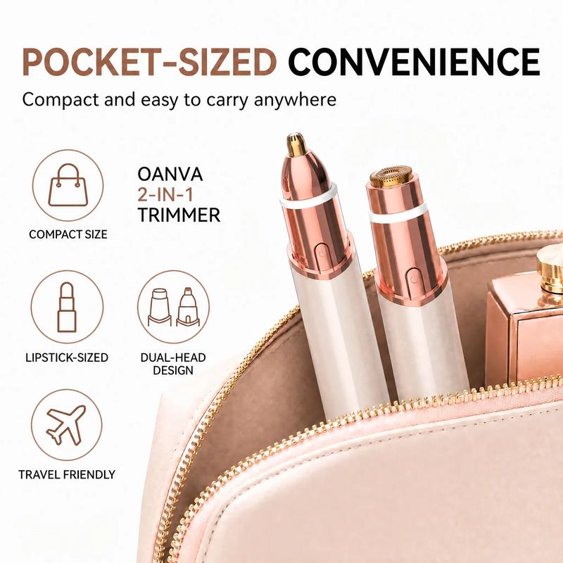 TopSpire 2 in 1 Facial & Eyebrow Hair Trimmer - Pain-Free Hair Removal In Seconds
