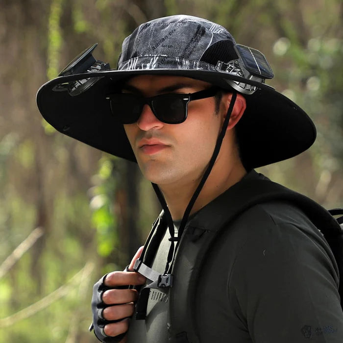 🔥Unisex Solar Fan Sun Hat –Maiakoo® | UPF 50+ | Dual Power | Ultralight 🧢