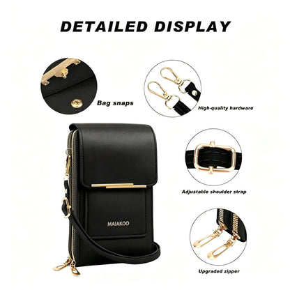 🔥Final 3 Hours: 60% OFF 2026 Trendy Minimalist Elegant Women's Touchscreen Crossbody Phone Wallet