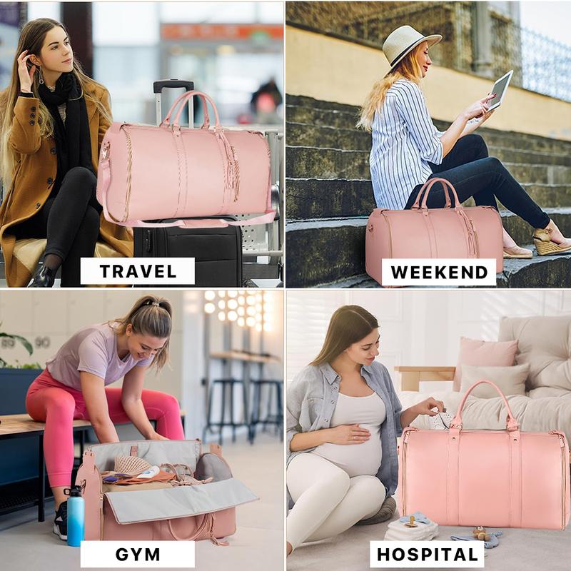 TopSpire Travel Duffle Bag with Garment & Shoe Compartment, Waterproof & Breathable, 57L Capacity
