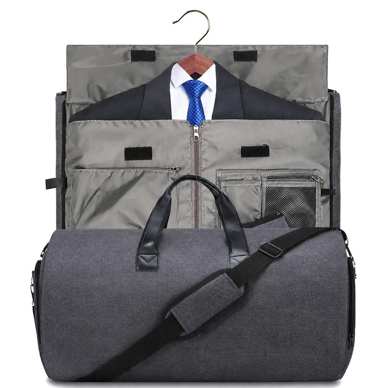 TopSpire Travel Duffle Bag with Garment & Shoe Compartment, Waterproof & Breathable, 57L Capacity