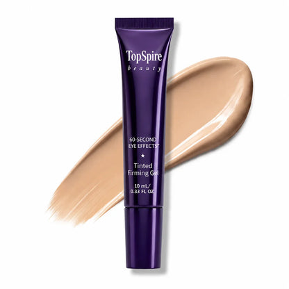 TopSpire 60 Second Effects Tinted Firming Gel - Under Eye Cream For Puffiness And Bags Under Eyes