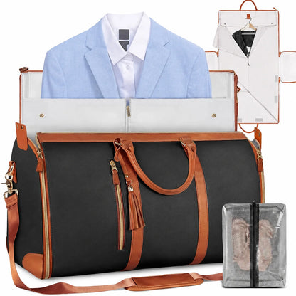 TopSpire Travel Duffle Bag with Garment & Shoe Compartment, Waterproof & Breathable, 57L Capacity