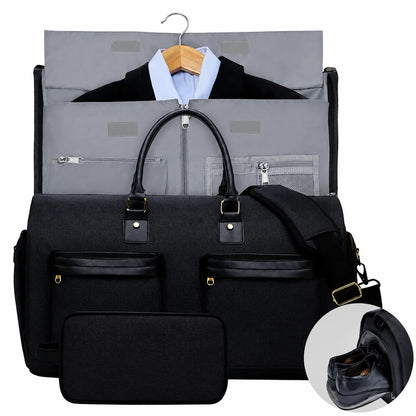 TopSpire Travel Duffle Bag with Garment & Shoe Compartment, Waterproof & Breathable, 57L Capacity